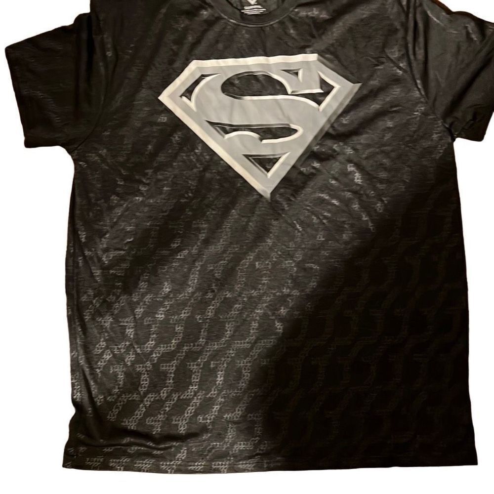 Superman graphic tee hologram